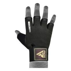 Перчатки для фитнеса RDX T2 Half Brown M Фото 6