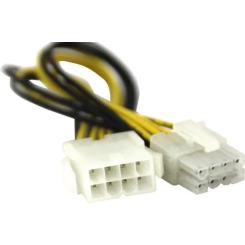 Кабель питания Value ATX 8pin M to ATX 8pin F 0.2m Фото