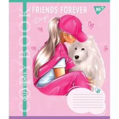Тетрадь Yes Friends forever 24 аркушів клітинка Фото 2