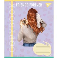 Тетрадь Yes Friends forever 24 аркушів клітинка Фото 3