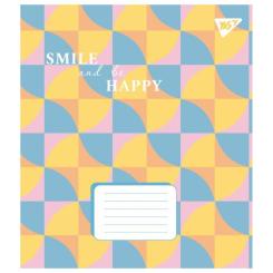 Тетрадь Yes Smile and be happy 24 аркушів лінія Фото 2