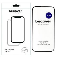 Стекло защитное BeCover Apple iPhone 15 Pro 10D Black Фото