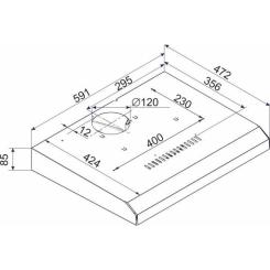 Вытяжка кухонная Hansa OSC6133SIH Фото 1