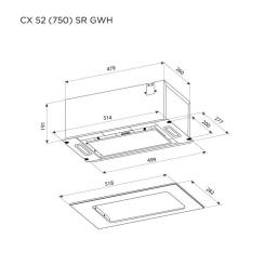 Вытяжка кухонная Pyramida CX 52 (750) SR GBL Фото 5