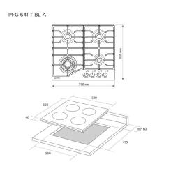 Варочная поверхность Pyramida PFG 641 T BL A Фото 11