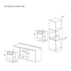 Духовой шкаф Pyramida FN 100 EPL GWH (73) Фото 11