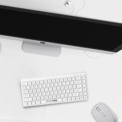 Клавиатура OfficePro SK955W Wireless/Bluetooth White Фото 5