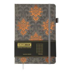 Книга записная Buromax ROYAL А5 96 аркушів клітинка, сірий Фото 1