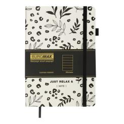 Книга записная Buromax RELAX А5 96 аркушів лінія, білий Фото 1