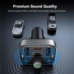 FM модулятор Baseus S-09 Lite Series Black Фото 2