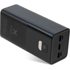 Батарея универсальная Vinga 40000 mAh 22.5W Display Black Фото 1