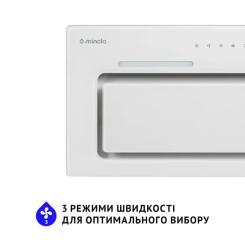 Вытяжка кухонная Minola HBI 6873 WH GLASS 1200 LED Line Фото 7