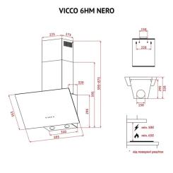 Вытяжка кухонная Perfelli VICCO 6HM NERO Фото 10