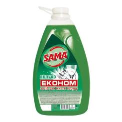 Средство для ручного мытья посуды Sama Яблуко 4 кг Фото