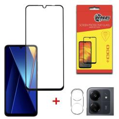 Стекло защитное Dengos POCO C65 + camera module glass Фото