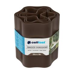 Садовое ограждение Cellfast газонная, бордюрная, волнистая, 20смх9м, коричневы Фото