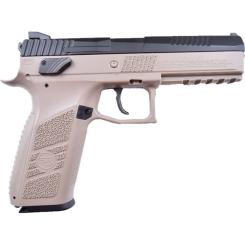 Пневматический пистолет ASG CZ P-09 Blowback Pellet Black/FDE Фото 1