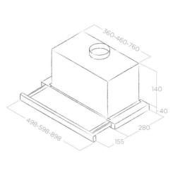Вытяжка кухонная Elica TT14 LUX GRIX/A/60 Фото 3