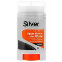 Крем для обуви Silver Крем-блеск Черный 50 мл Фото