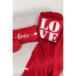 Наволочка Прованс декоративная вязаная LOVE 45х45 Фото 1