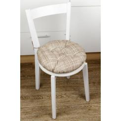 Подушка на стул Прованс Dх40 Тереза клеточка Фото 1