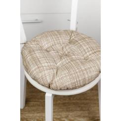 Подушка на стул Прованс Dх40 Тереза клеточка Фото 2