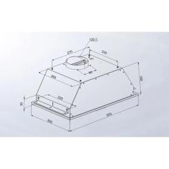 Вытяжка кухонная Artel ART CANOPI 350 Grey Фото 4