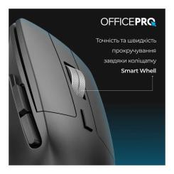 Мышка OfficePro M395B Silent Click Ergonomic Wireless Black Фото 10