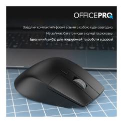 Мышка OfficePro M395B Silent Click Ergonomic Wireless Black Фото 11
