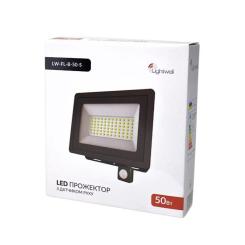 Прожектор Lightwell LW-FL-B-50-S 50 W з датчиком руху Фото 3