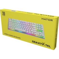 Клавиатура Hator Gravity X TKL Orange USB White Фото 9