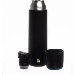 Термос Line Art Fiji 500 мл чорний/синій Фото 1