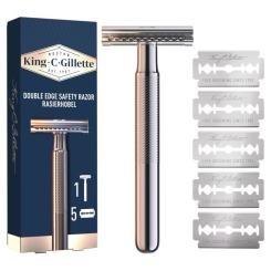 Бритва Gillette King C. Безопасная с 5 сменными лезвиями Фото