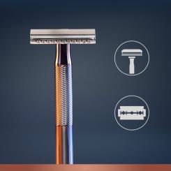 Бритва Gillette King C. Безопасная с 5 сменными лезвиями Фото 5