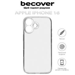 Чехол для мобильного телефона BeCover Apple iPhone 16 Transparancy Фото 4