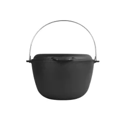 Котел туристический Brizoll чавунний з кришкою-сковородою10 л Фото 4