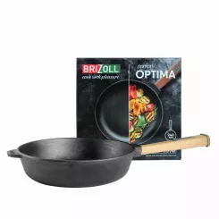 Сковорода Brizoll Optima чавунна з ручкою 240х60 мм Фото 2