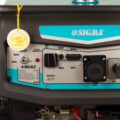 Генератор Sigma 220V/380V 3ф 9.5/10.0kW электрозапуск Фото 9