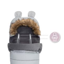 Зимний конверт MoMi Sleeping bag gray Фото 6
