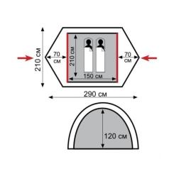Палатка Tramp Nishe 2 v2 Фото 1