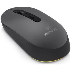 Мышка REAL-EL RM-470W Wireless/Bluetooth Dark Gray Фото 2