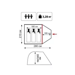 Палатка Tramp Lite Fly 3 одношаровий Olive Фото 11