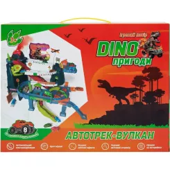 Игровой набор ZIPP Toys Dino автотрек-вулкан електричний, 8 машинок Фото 11