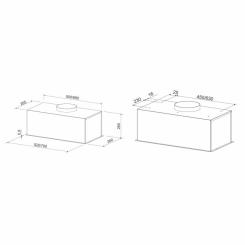Вытяжка кухонная Eleyus BOXER 800 LED 52 GR Фото 11