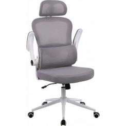 Офисное кресло GT Racer B-5880 White/Gray Фото 1