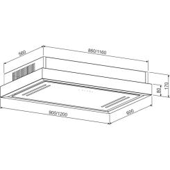 Вытяжка кухонная GRANADO Alia 2914-1800 white glass Фото 11
