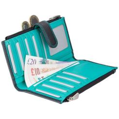 Кошелек Visconti CD23 Jade Black Aqua Фото 3