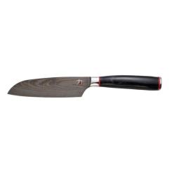 Кухонный нож MasterPro Tetsu, сантоку, 12.5 см, чорний Фото