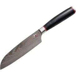 Кухонный нож MasterPro Tetsu, сантоку, 12.5 см, чорний Фото 1