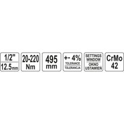 Ключ Yato динамометричний YT-07605 Фото 1